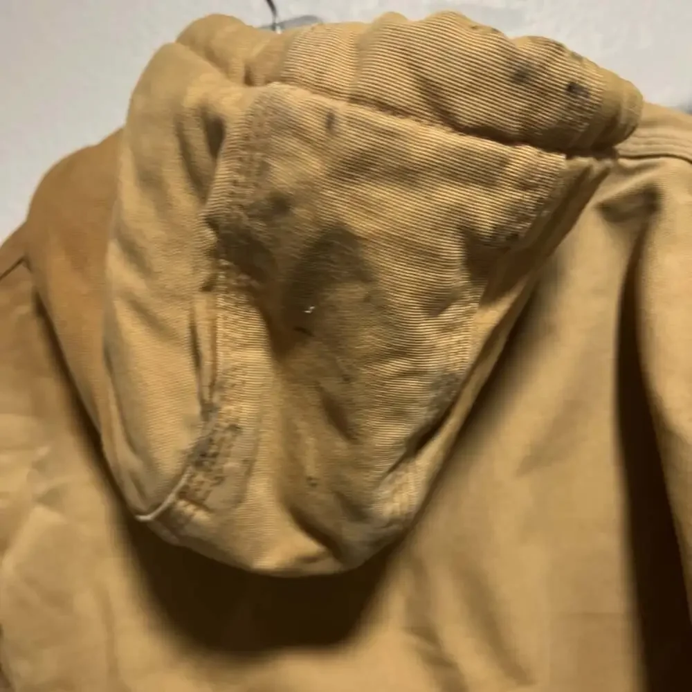 Carhartt Jacket USA MADE Duck Canvas Hooded Thermal Lined Vintage Large RN14806